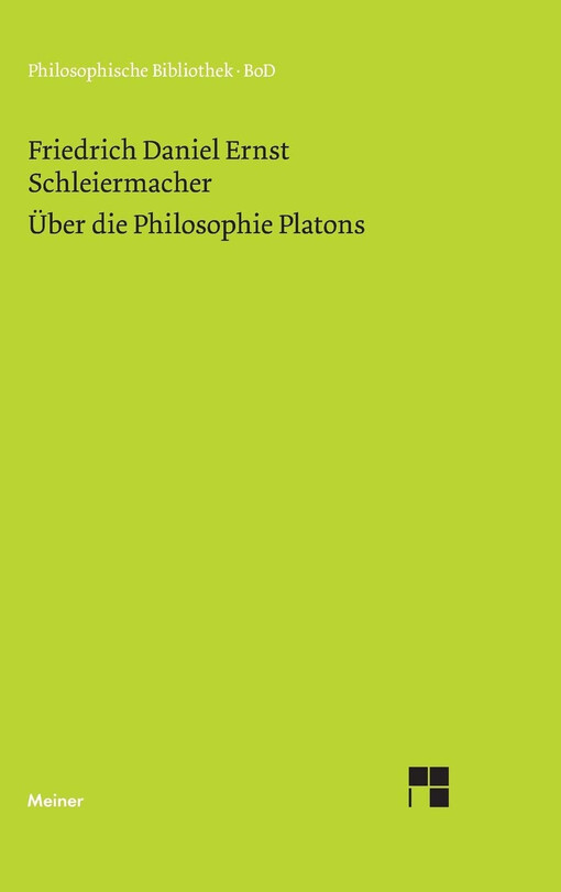 Über die Philosophie Platons :Geschichte der Philosophie