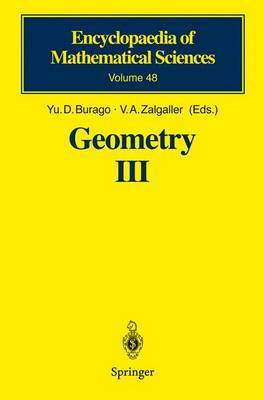 Geometry III :theory of surfaces