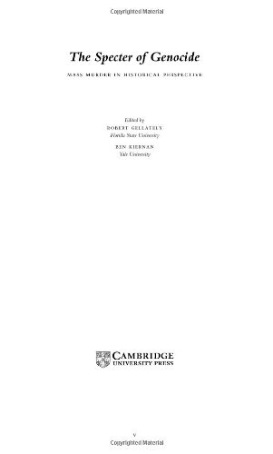 The Specter of Genocide: Mass Murder in Historical Perspective