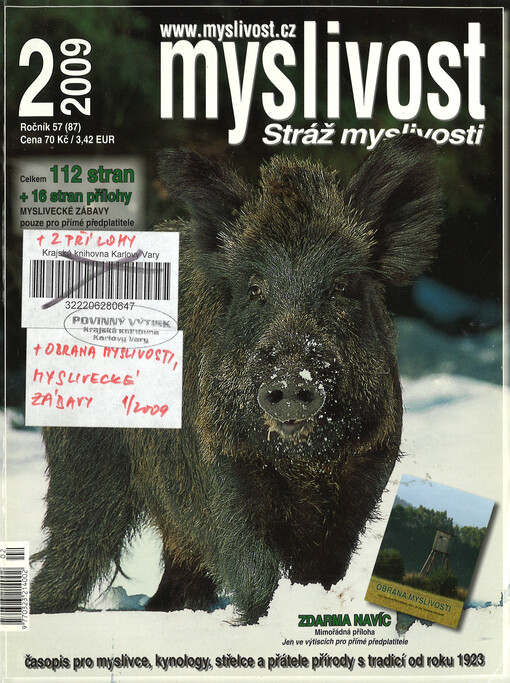 Myslivost : odborný časopis pro lidovou myslivost