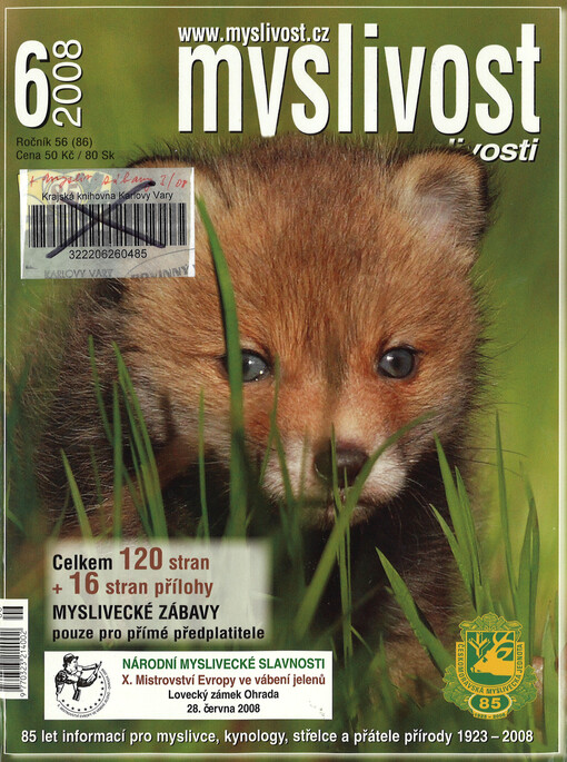 Myslivost : odborný časopis pro lidovou myslivost