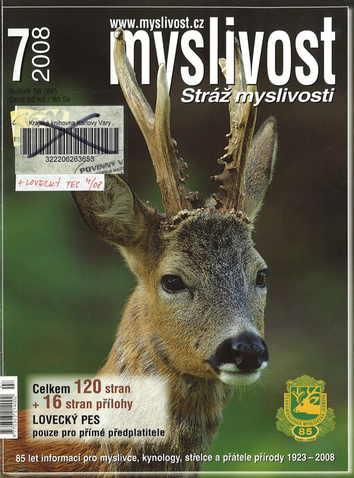 Myslivost : odborný časopis pro lidovou myslivost