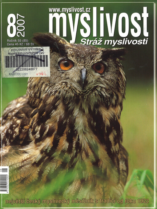 Myslivost : odborný časopis pro lidovou myslivost