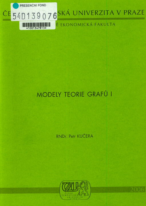 Modely teorie grafů I