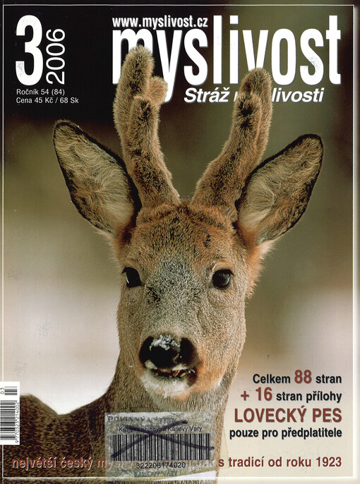 Myslivost : odborný časopis pro lidovou myslivost