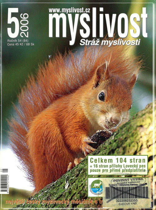 Myslivost : odborný časopis pro lidovou myslivost