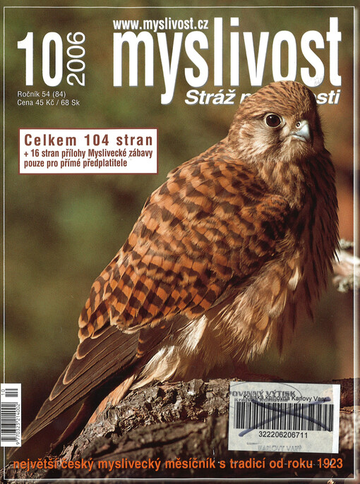 Myslivost : odborný časopis pro lidovou myslivost