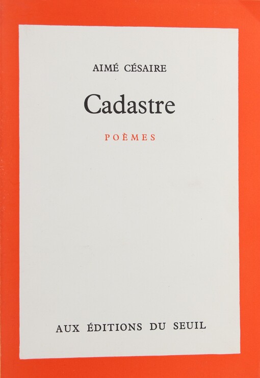 Cadastre :poèmes