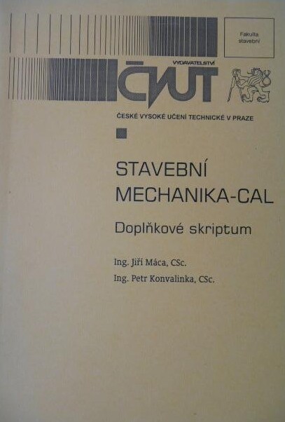 Stavební mechanika - CAL :doplňkové skriptum