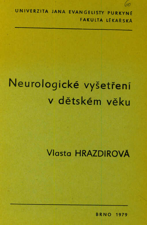 Neurologické vyšetření v dětském věku