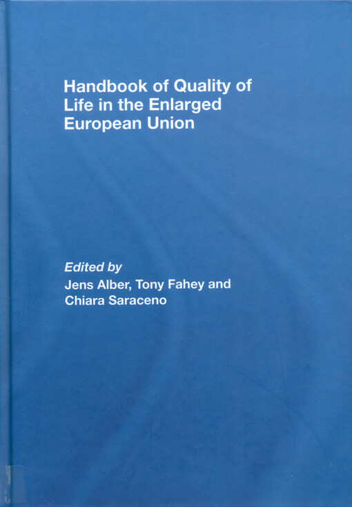 Handbook of quality of life in the enlarged European Union