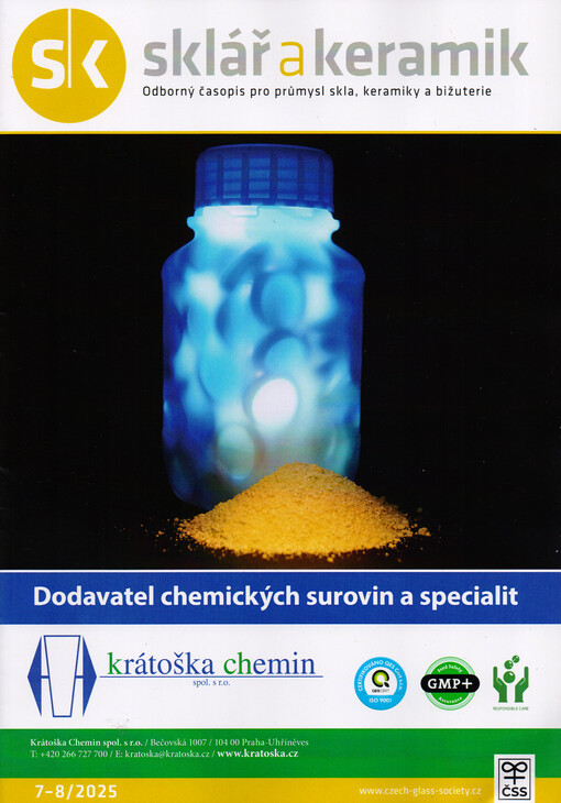 Sklář a keramik : časopis ministerstva lehkého průmyslu