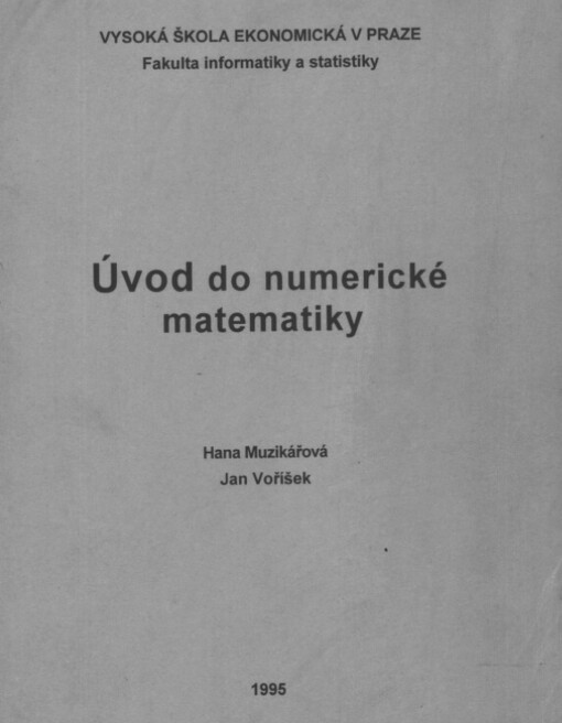 Úvod do numerické matematiky