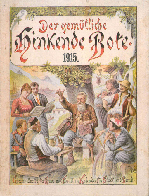 Der gemütliche hinkende Bote : Grosser, illustrierter Haus- und Familien-Kalender