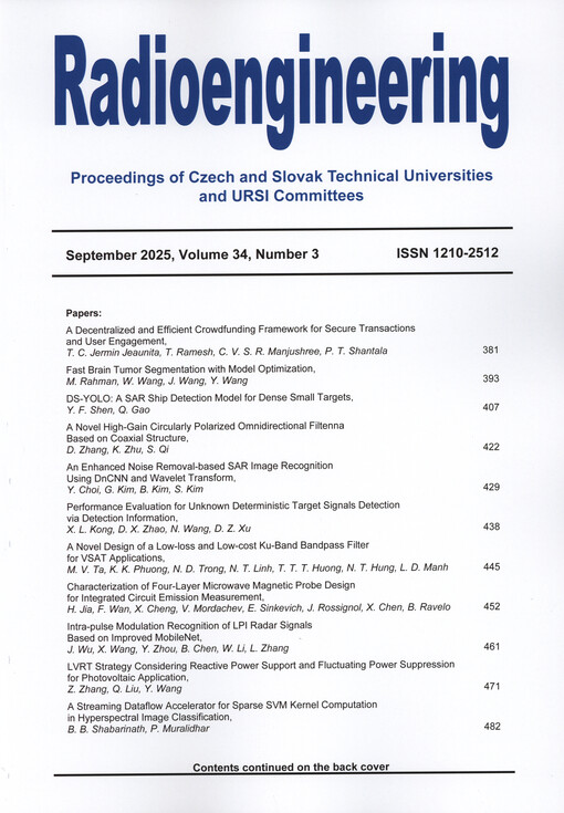 Radioengineering : proceedings of Czech and Slovac Technical Universities and URSI Committees