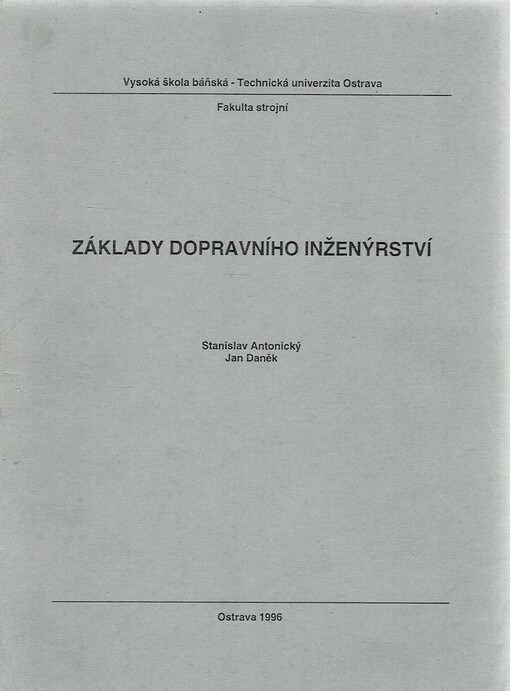 Základy dopravního inženýrství