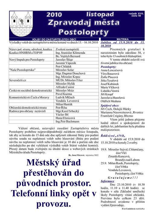 Zpravodaj města Postoloprty