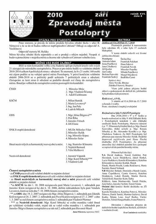 Zpravodaj města Postoloprty