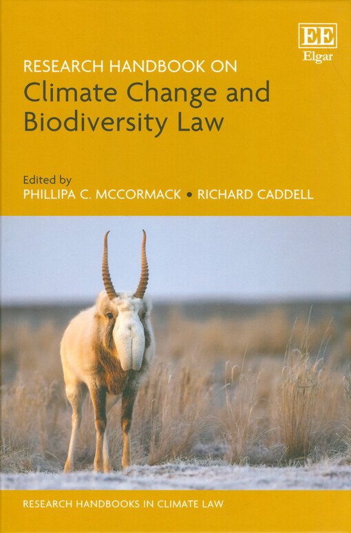 Research handbook on climate change and biodiversity law