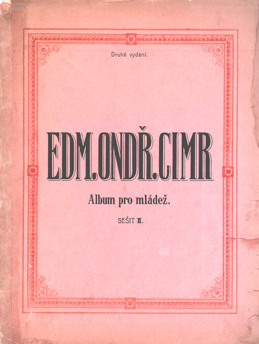 Album pro mládež : 20 melodických klavírních skladeb, op. 1. Sešit II.