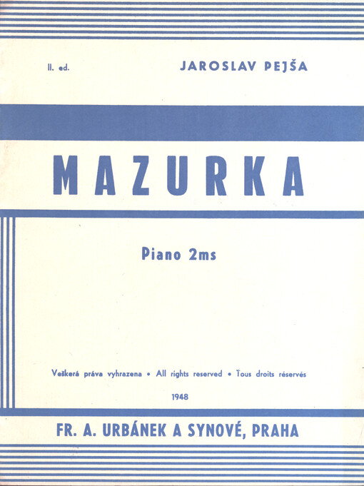 Mazurka, piano 2 ms