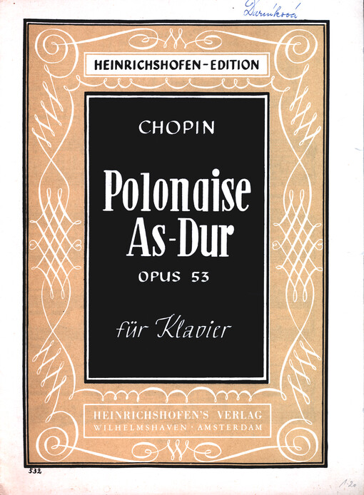 Polonaise As-Dur opus 53 für Klavier