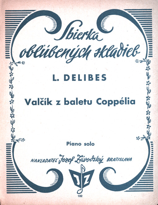 Valčík z baletu Coppélia : piano solo