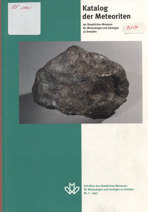 Katalog der Meteoriten : am Staatlichen Museum für Mineralogie und Geologie zu Dresden