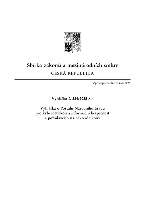 Sbírka zákonů a mezinárodních smluv : Česká republika