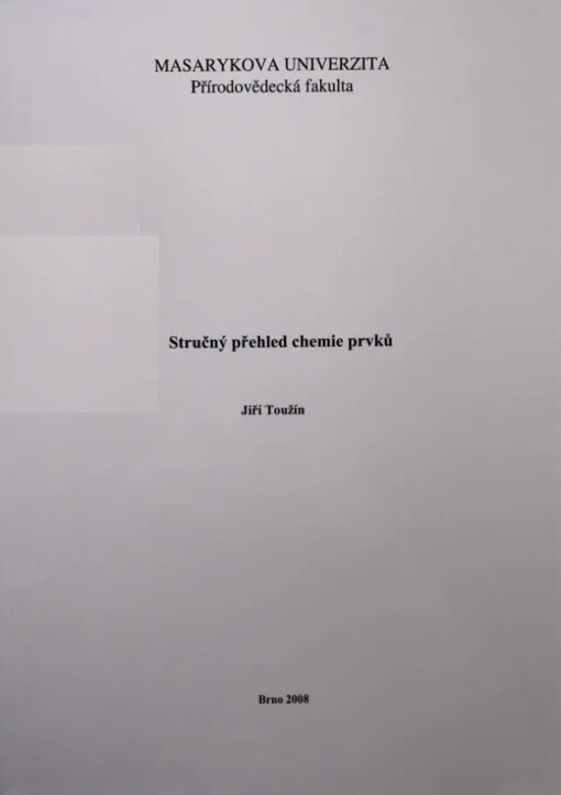 Stručný přehled chemie prvků