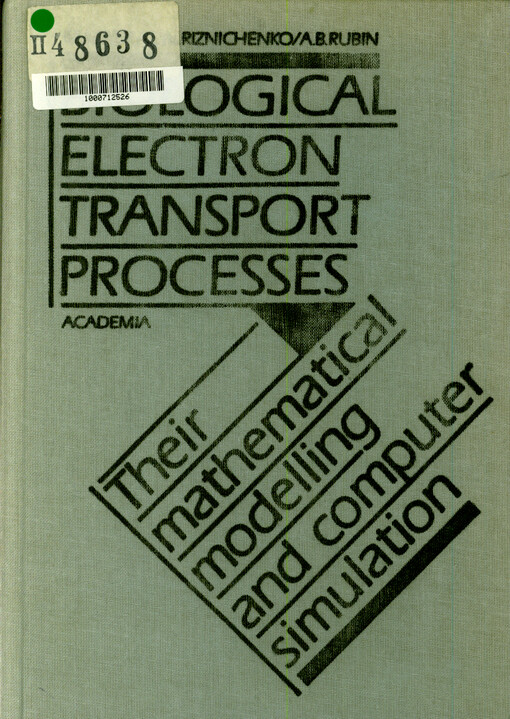 Biological electron transport processes : their mathematical modelling and computer simulation