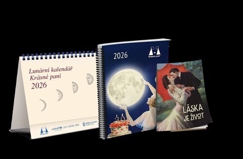 Lunární kalendář Krásné paní s publikací 2026