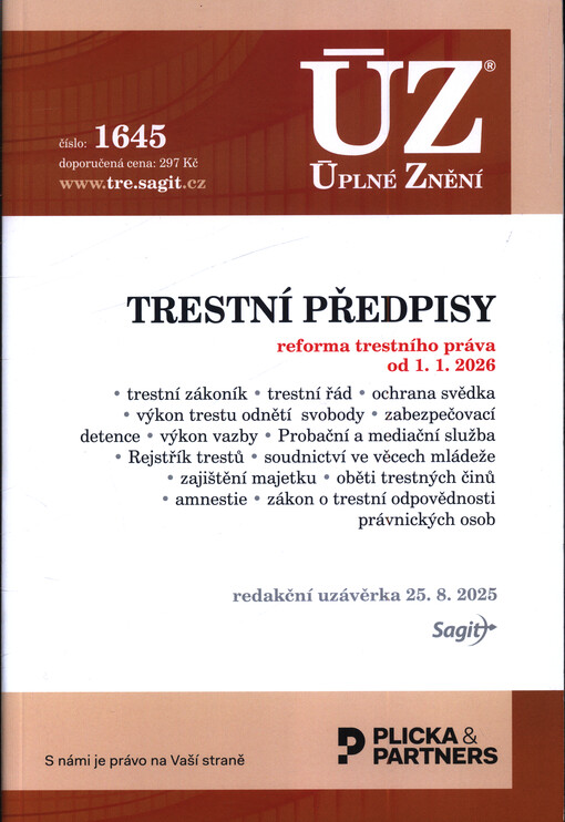 Trestní předpisy. ÚZ č.1645