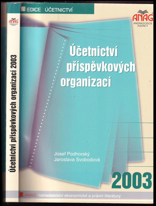 Účetnictví příspěvkových organizací 2003