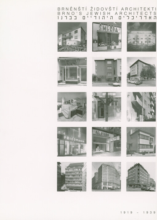 Brněnští židovští architekti : 1919-1939