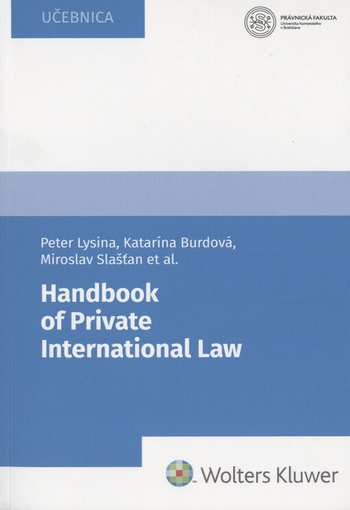 Handbook of private international law
