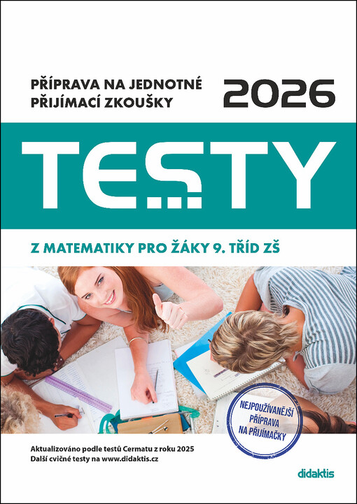 Testy 2026 z matematiky pro žáky 9. tříd ZŠ : příprava na jednotné přijímací zkoušky