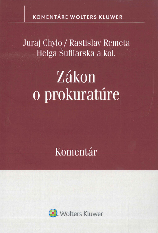 Zákon o prokuratúre : komentár