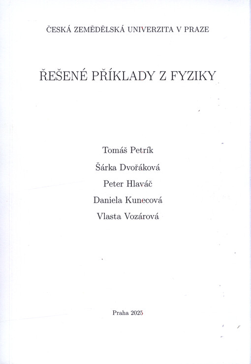 Řešené příklady z fyziky
