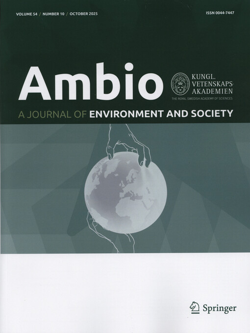 Ambio : a journal of environment and society