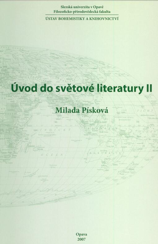 Úvod do světové literatury II : distanční studijní opora