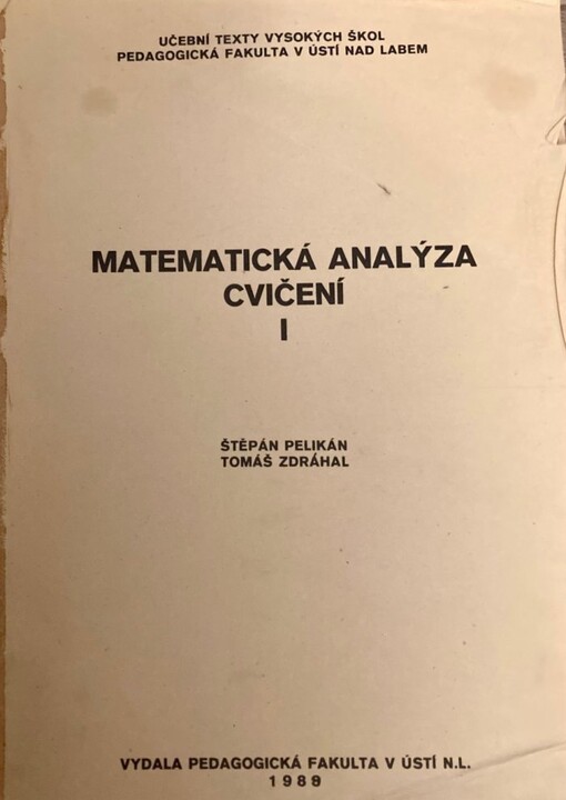 Matematická analýza I