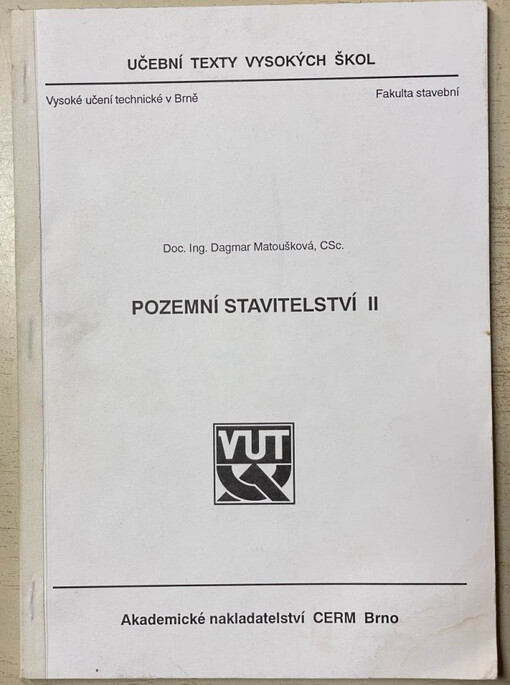 Pozemní stavitelství II