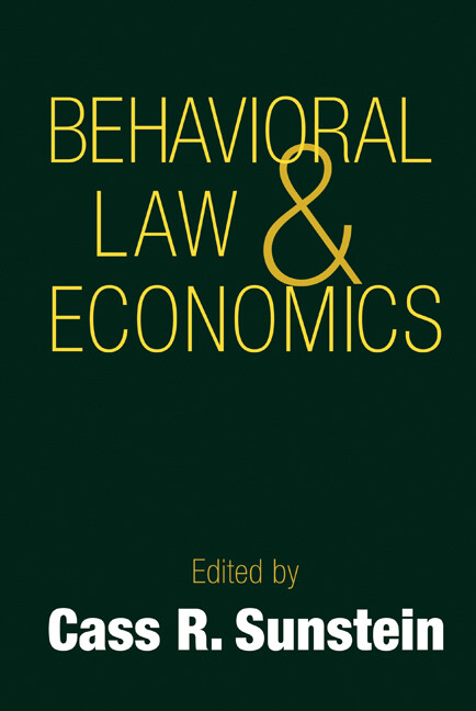 Behavioral law and economics