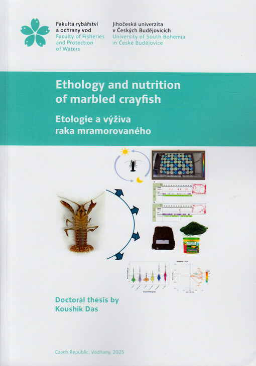 Ethology and nutrition of marbled crayfish = Etologie a výživa raka mramorovaného