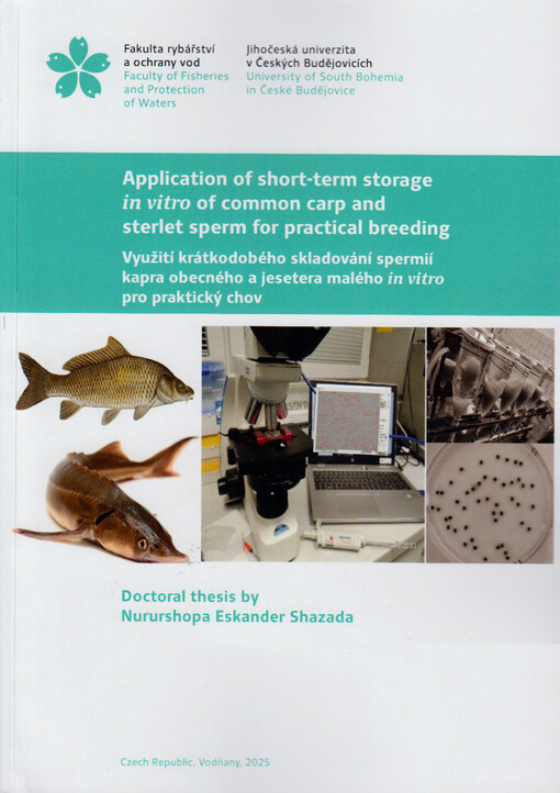 Application of short-term storage in vitro of common carp and sterlet sperm for practical breeding = Využití krátkodobého skladování spermií kapra obecného a jesetera malého in vitro pro praktický chov