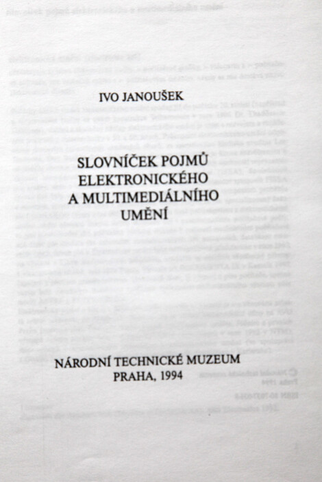 Slovníček pojmů elektronického a multimediálního umění