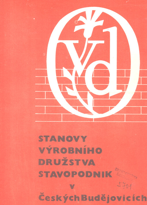 Stanovy výrobního družstva Stavopodnik v Českých Budějovicích : (úplné znění schválené usnesením členské schůze družstva ze dne 28.11.1988)