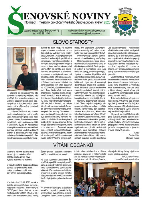 Šenovské noviny : měsíčník pro občany Velkého Šenova