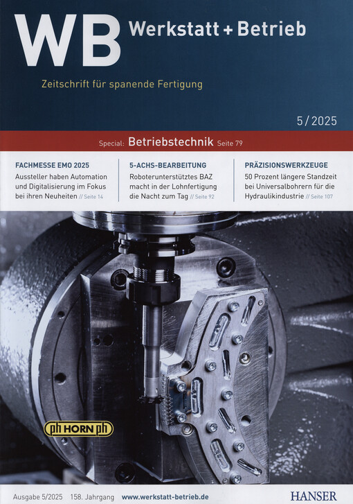 Werkstatt und Betrieb :Zeitschrift für Maschinenbau, Konstruktion und Fertigung